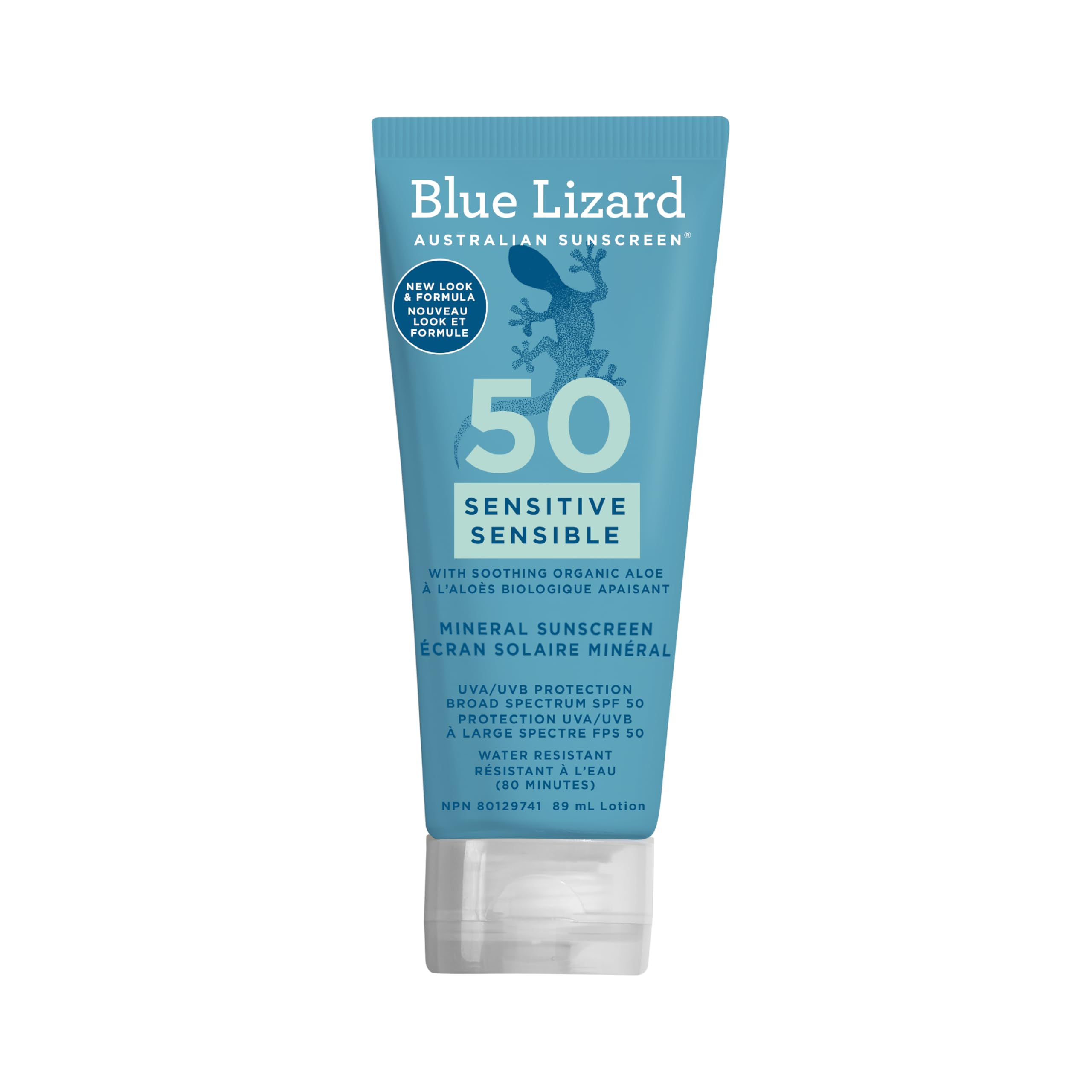 Blue Lizard Sensitive Sunscreen Lotion SPF 50 mineral sunscreen for sensitive and barrier-damaged skin