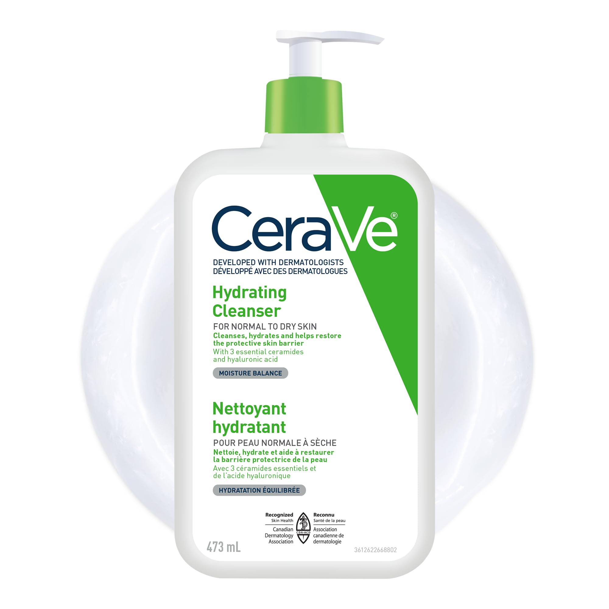 CeraVe Hydrating Cleanser gentle face wash for dry sensitive and barrier-damaged skin