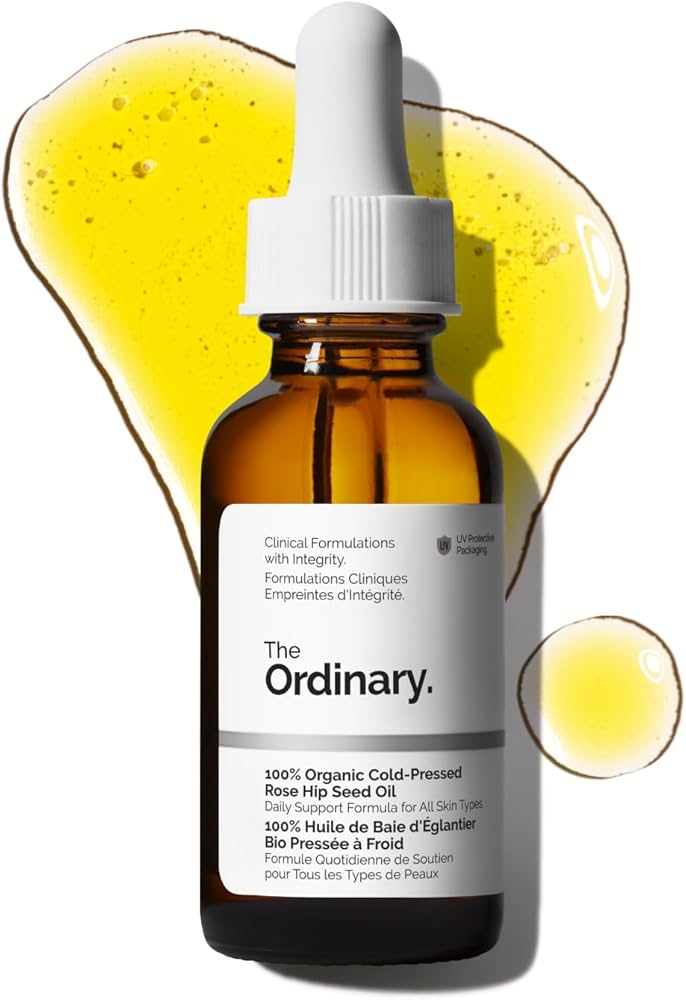 The Ordinary 100% Organic Cold-Pressed Rose Hip Seed Oil for skin softness and elasticity support